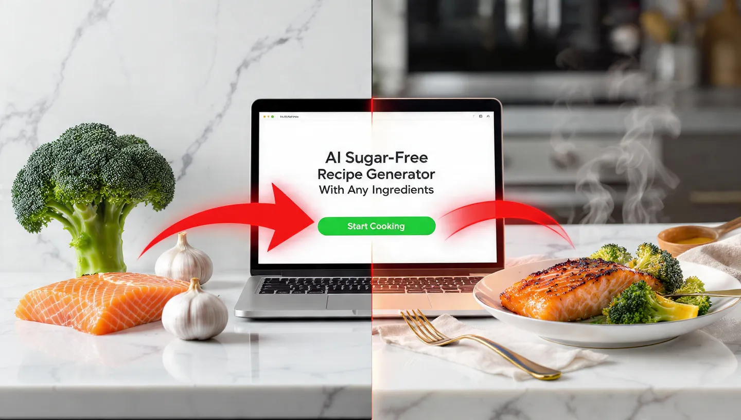 AI Sugar Free Recipe Generator Enter Ingredients