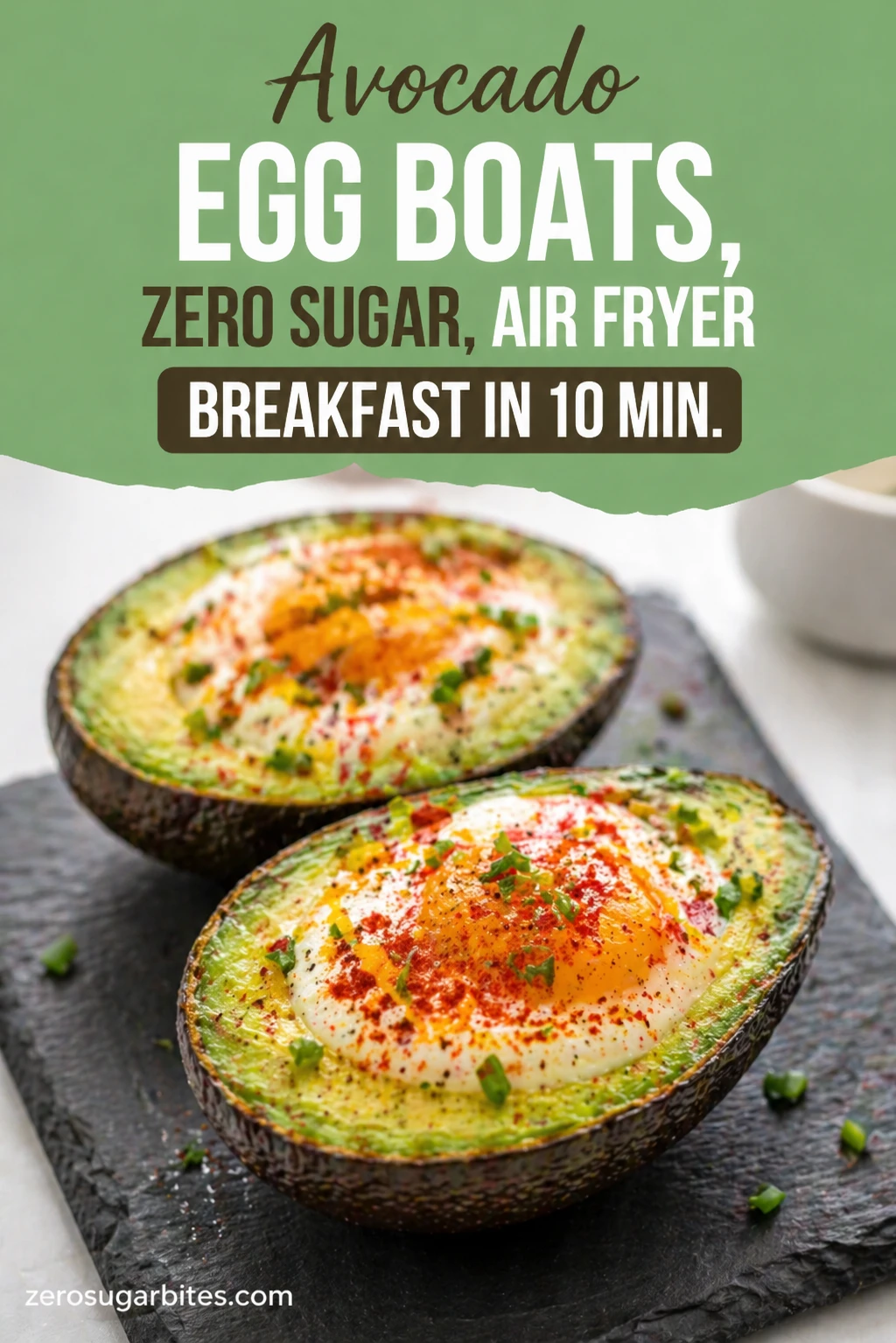 Air Fryer Avocado Egg Boats
