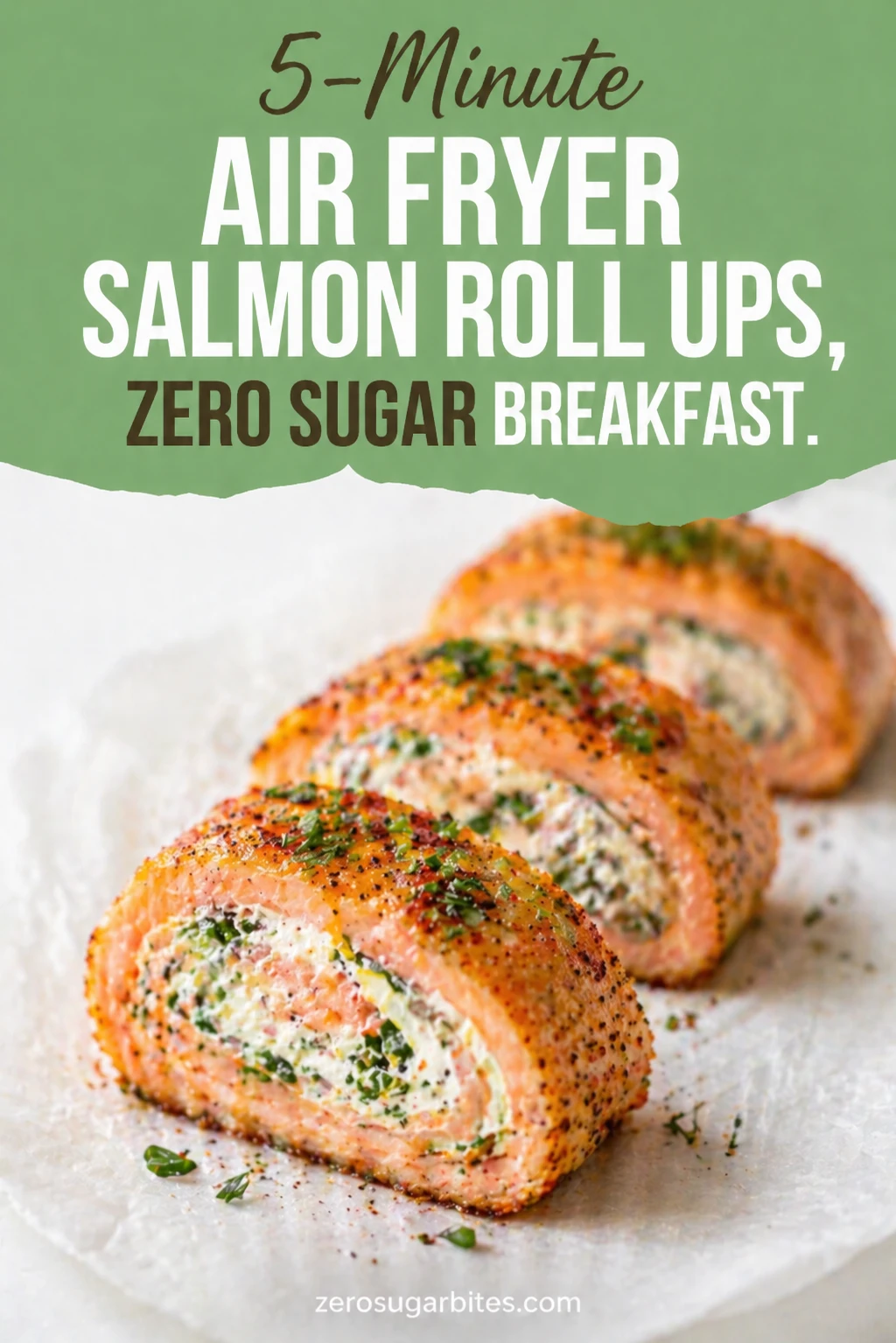 Air Fryer Smoked Salmon and Cream Cheese Roll Ups
