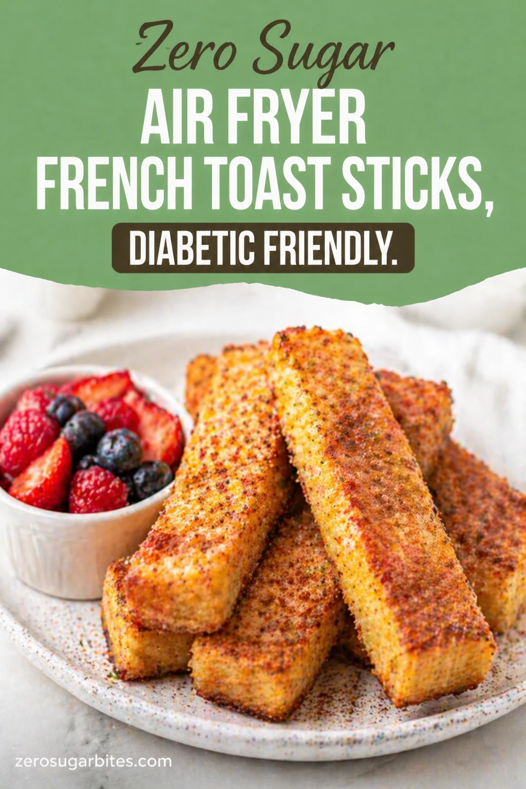 Air Fryer Stevia Cinnamon French Toast Sticks