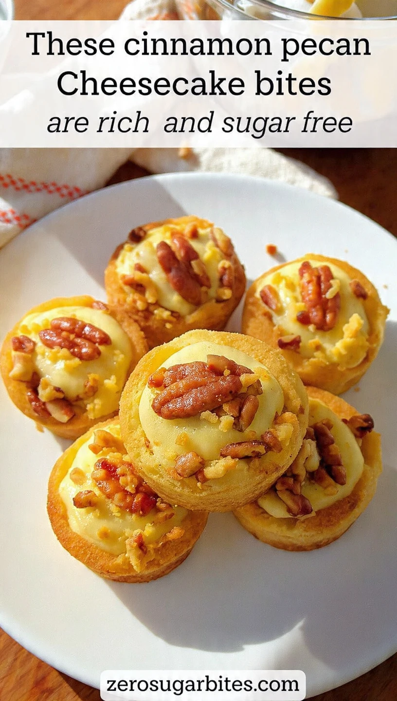 Cinnamon Pecan Cheesecake Bites