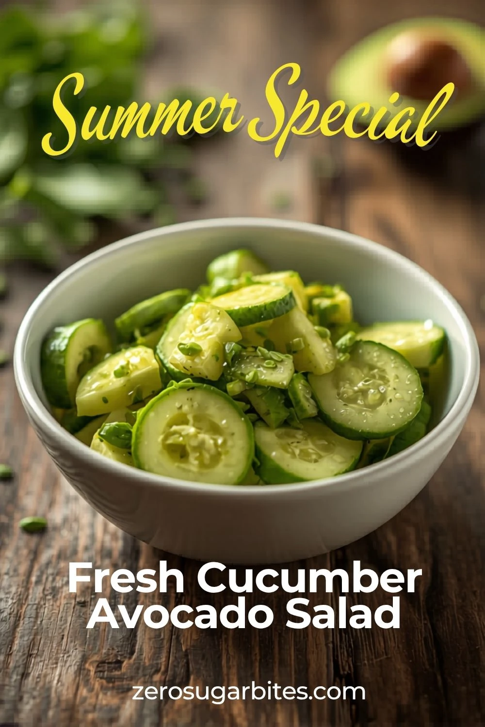 Cucumber Avocado Salad
