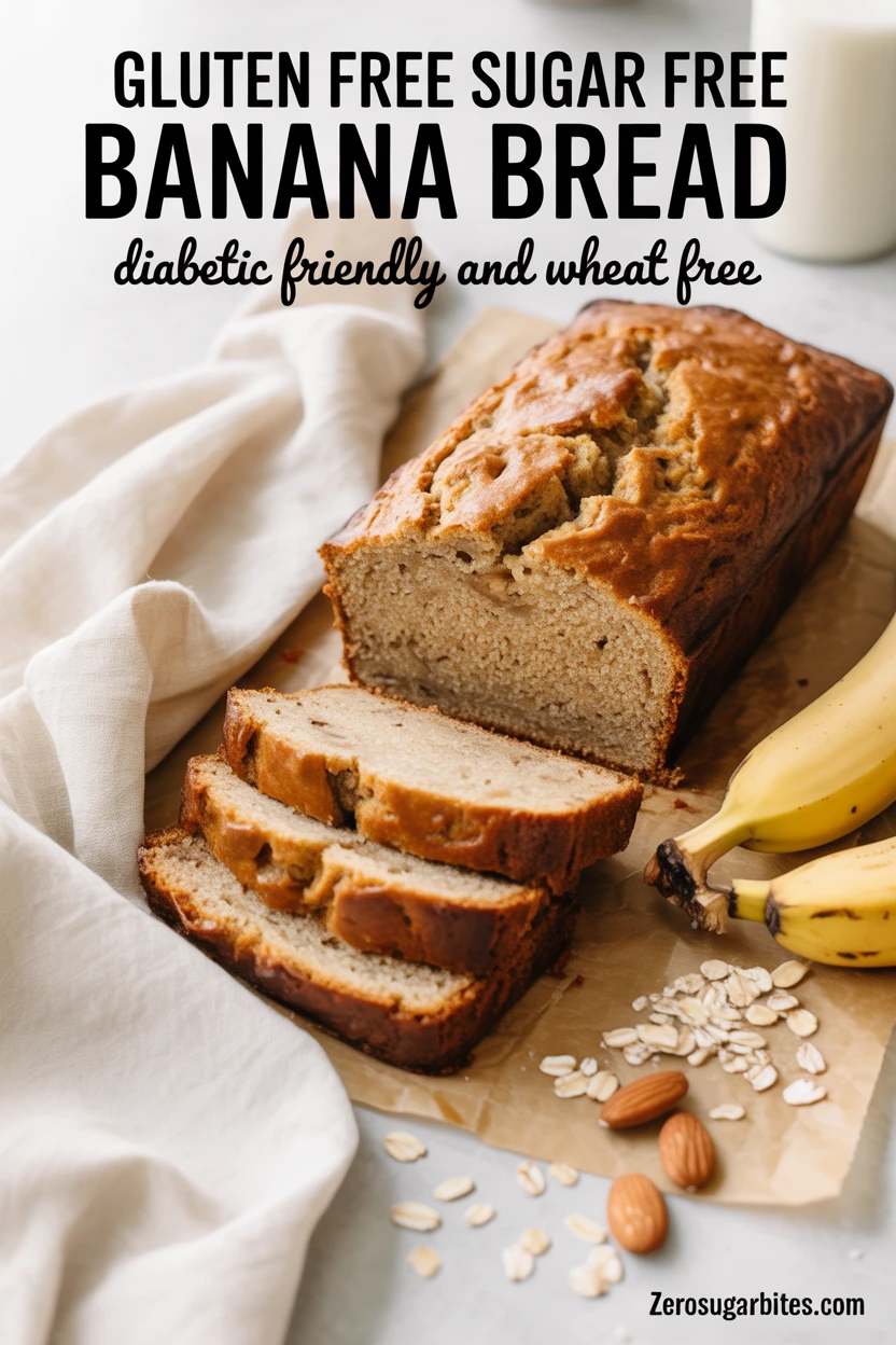 Gluten Free Banana Bread (Sugar Free)