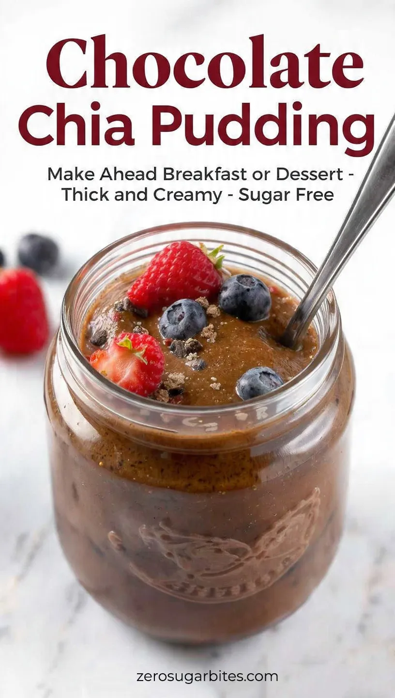 Sugar Free Chocolate Chia Pudding