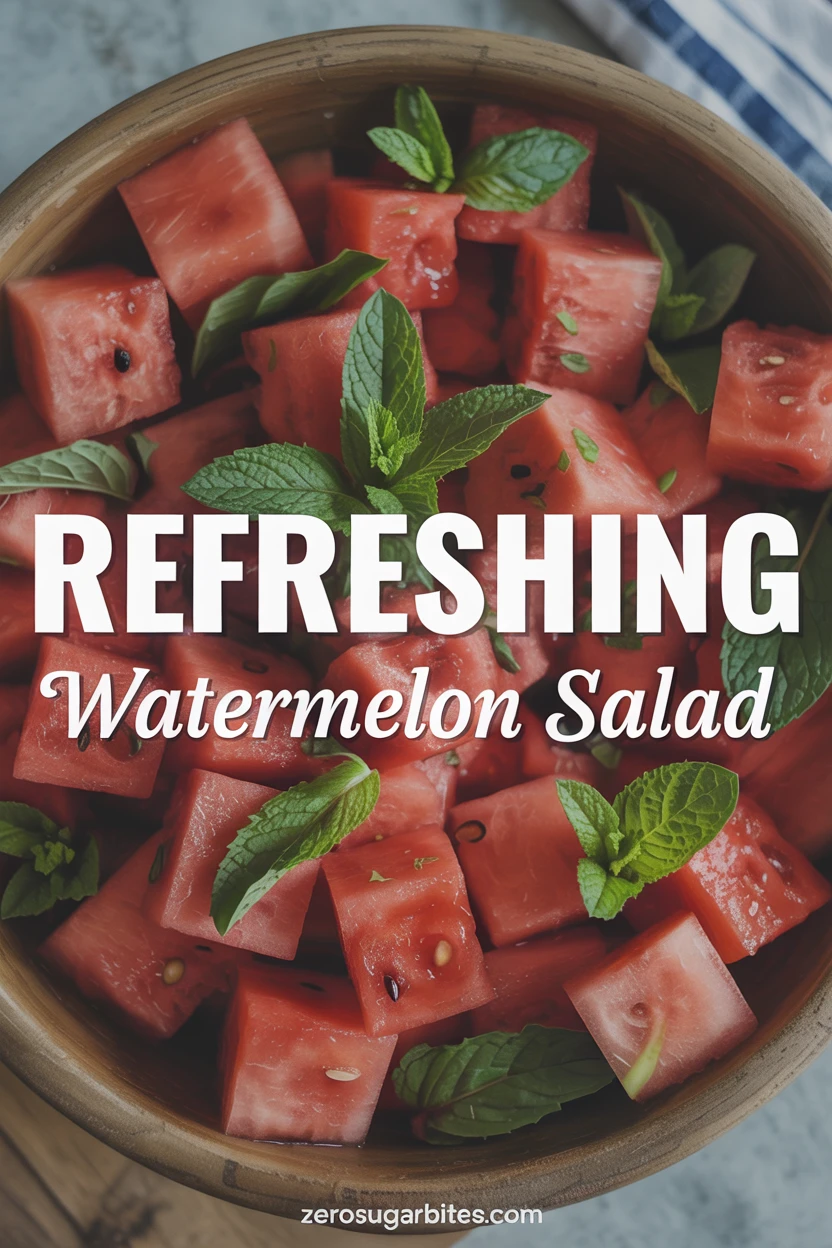 Watermelon Mint Salad