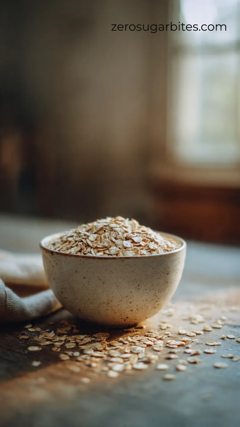 Quick Softy 3 Ingredient Sugar Free Peanut Butter Cookies 5 rolled oats