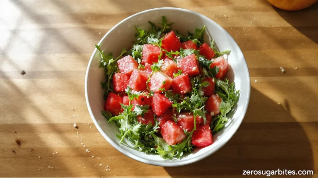 watermelon arugula salad with feta
