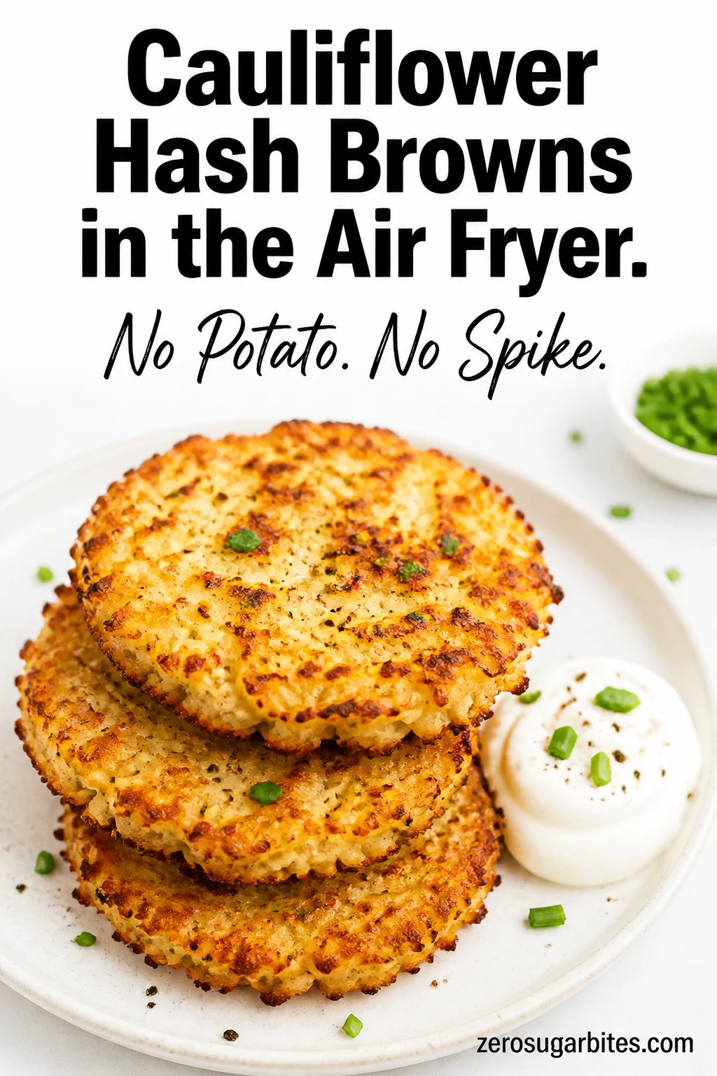 Air Fryer Cauliflower Hash Browns