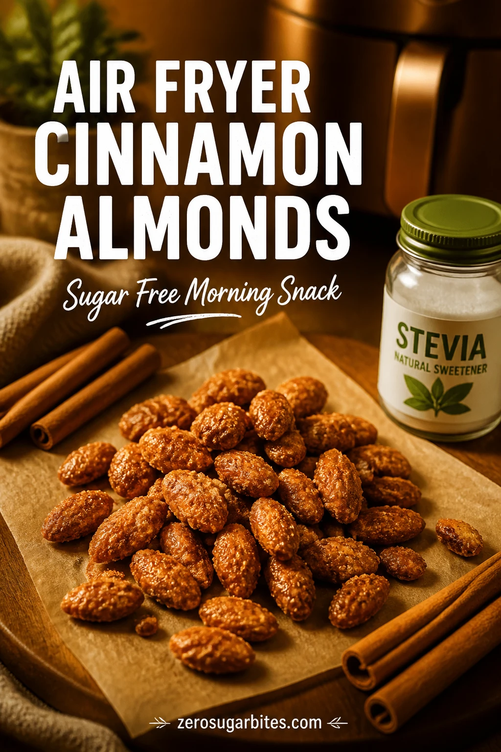 Air Fryer Stevia Cinnamon Almond Clusters