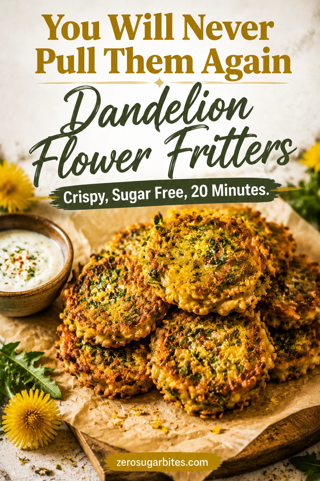 10 Sugar Free Dandelion Recipes You Can Make This Spring 8 Dandelion Flower Fritters