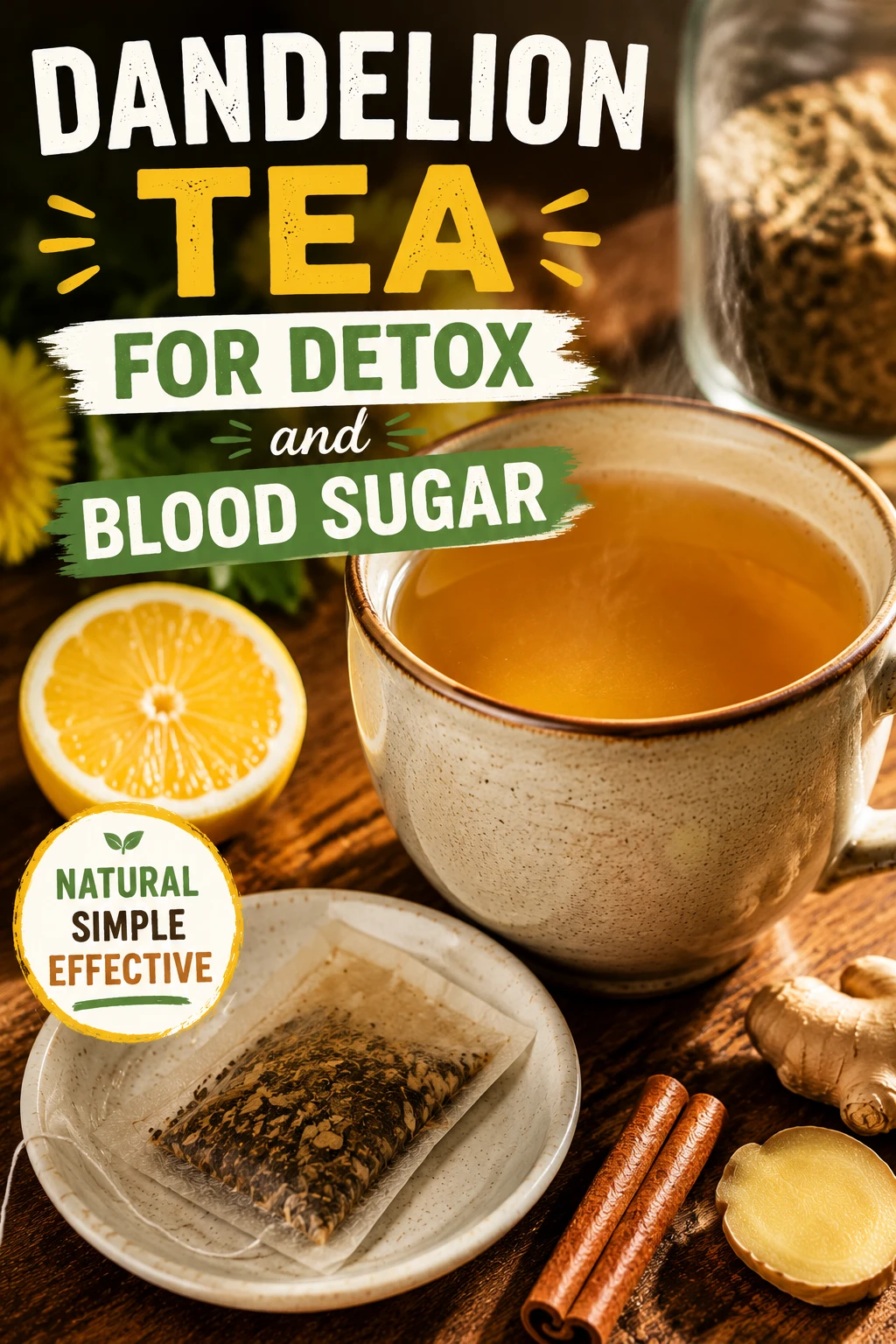 How I Make Dandelion Tea for Detox And Blood Sugar 1 How to Make Dandelion Tea for Detox And Blood Sugar Balance at Home