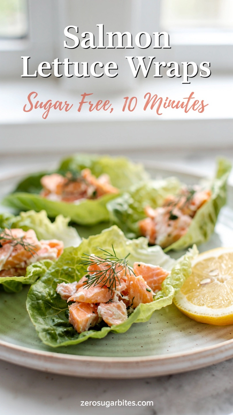 Salmon Cucumber Lettuce Wraps