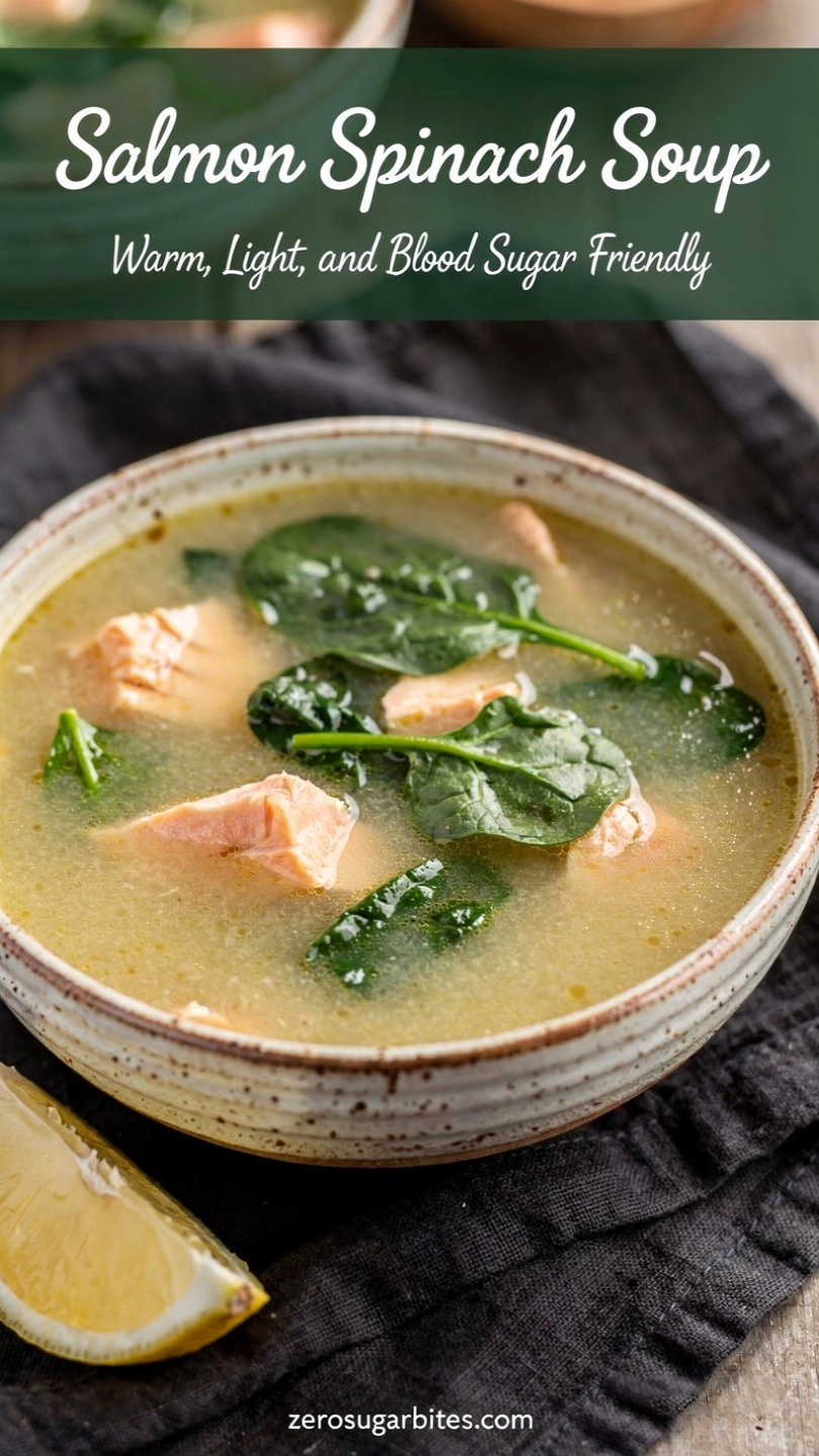 Salmon Spinach Soup