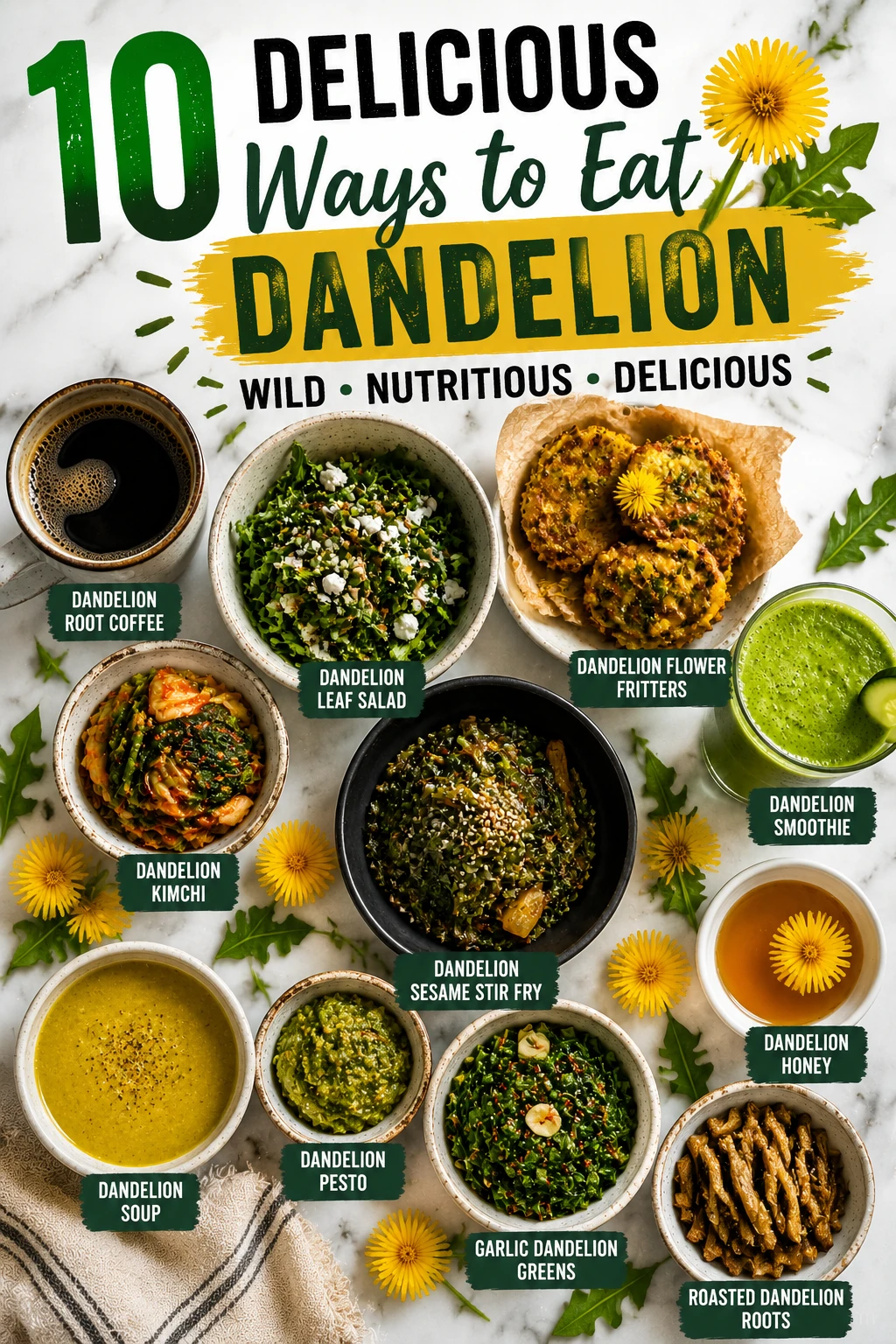 Sugar Free Dandelion Recipes