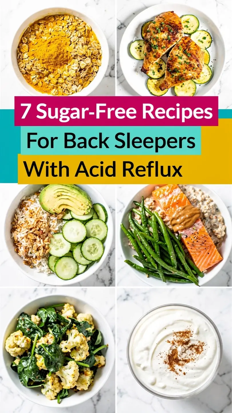 7 Sugar Free Recipes for Back Sleepers and GERD Relief 1 7 quick Sugar Free Recipes for Back Sleepers With Acid Reflux