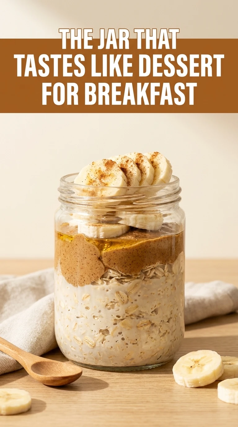 7 Sugar Free Recipes for Back Sleepers and GERD Relief 50 Almond Butter and Banana Overnight Oats (No Sugar)