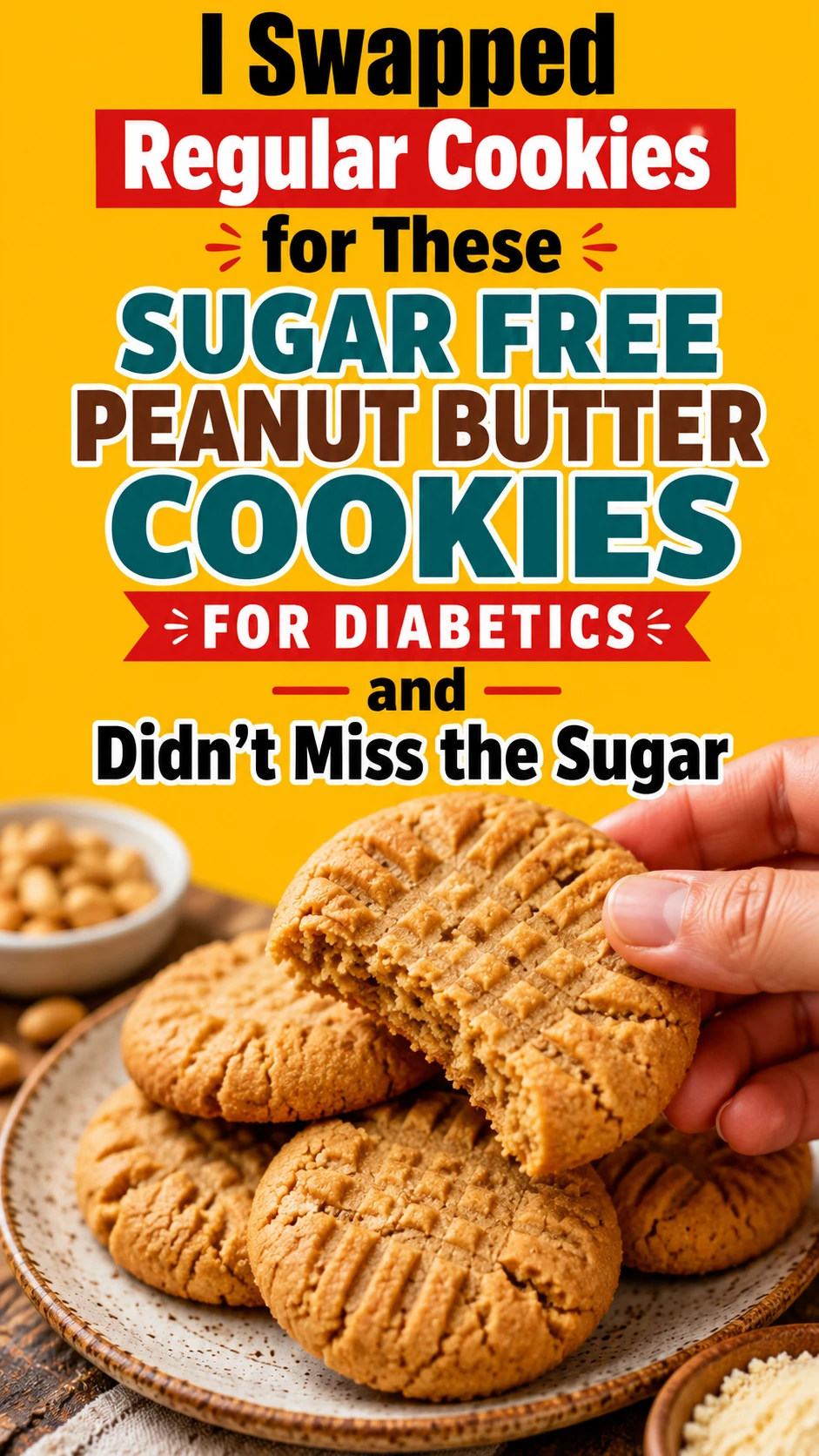 almond flour Sugar Free Peanut Butter Cookies for Diabetics 1 Almond Flour Sugar Free Peanut Butter Cookies for diabetics