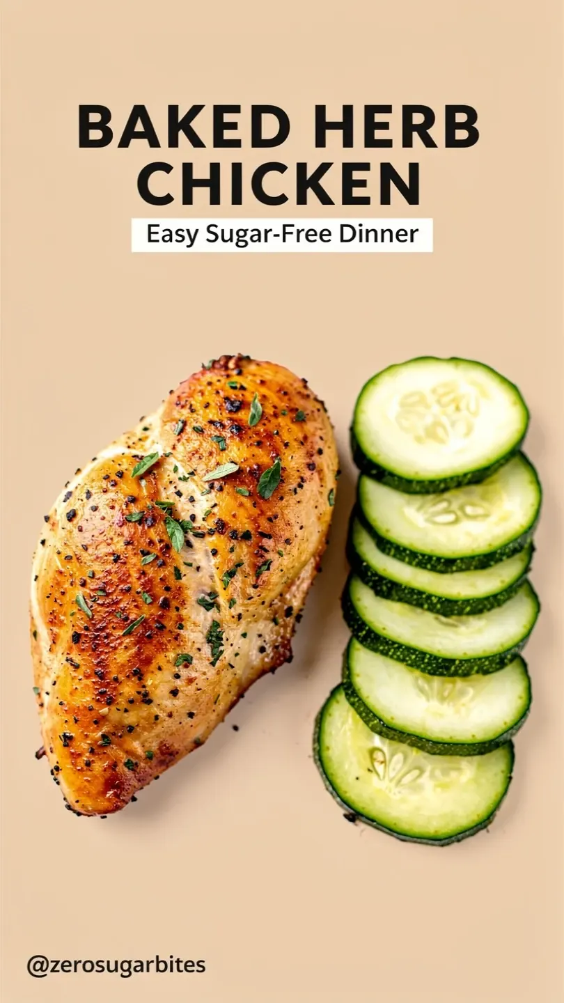12 Sugar Free Dinner Recipes for New Diabetic Dads 6 Baked Herb Chicken with Steamed Zucchini