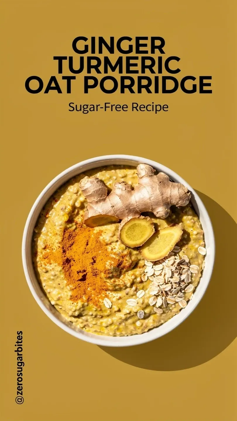 12 Sugar Free Dinner Recipes for New Diabetic Dads 3 Ginger Turmeric Oat Porridge