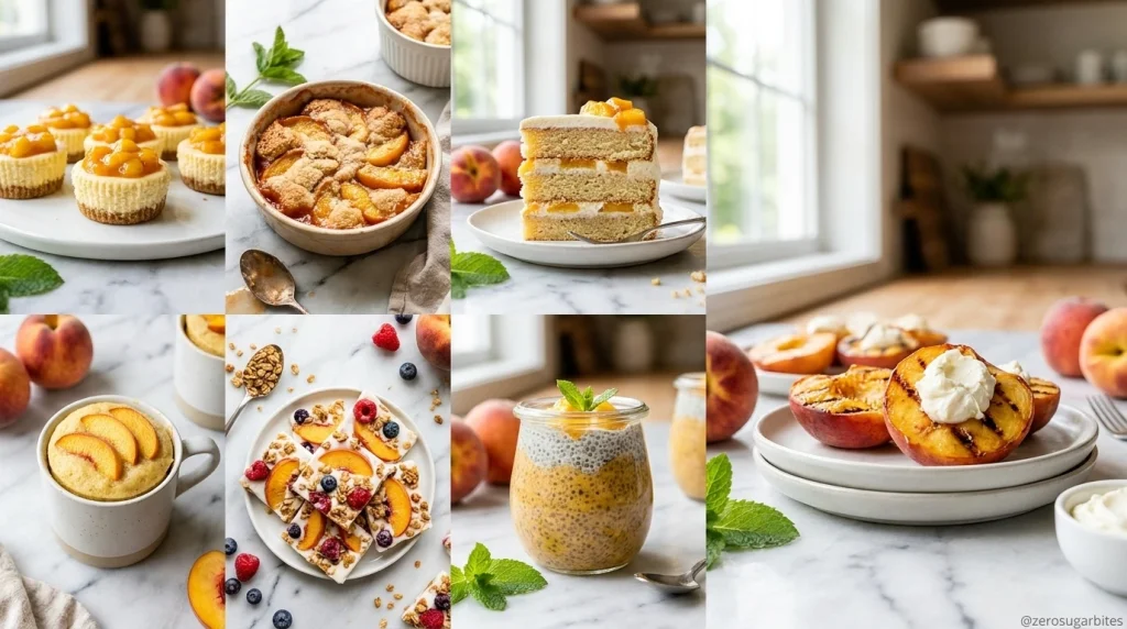 7 Sugar Free Peach Dessert Recipes With Fresh Peaches