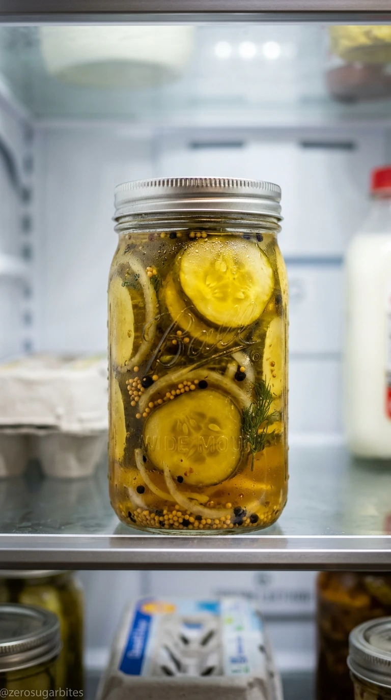Refrigerator Bread and Butter Pickles Low Sugar Small Batch 10 Chill Before Serving Refrigerate for at least 4 hours, or overnight for the best flavor.