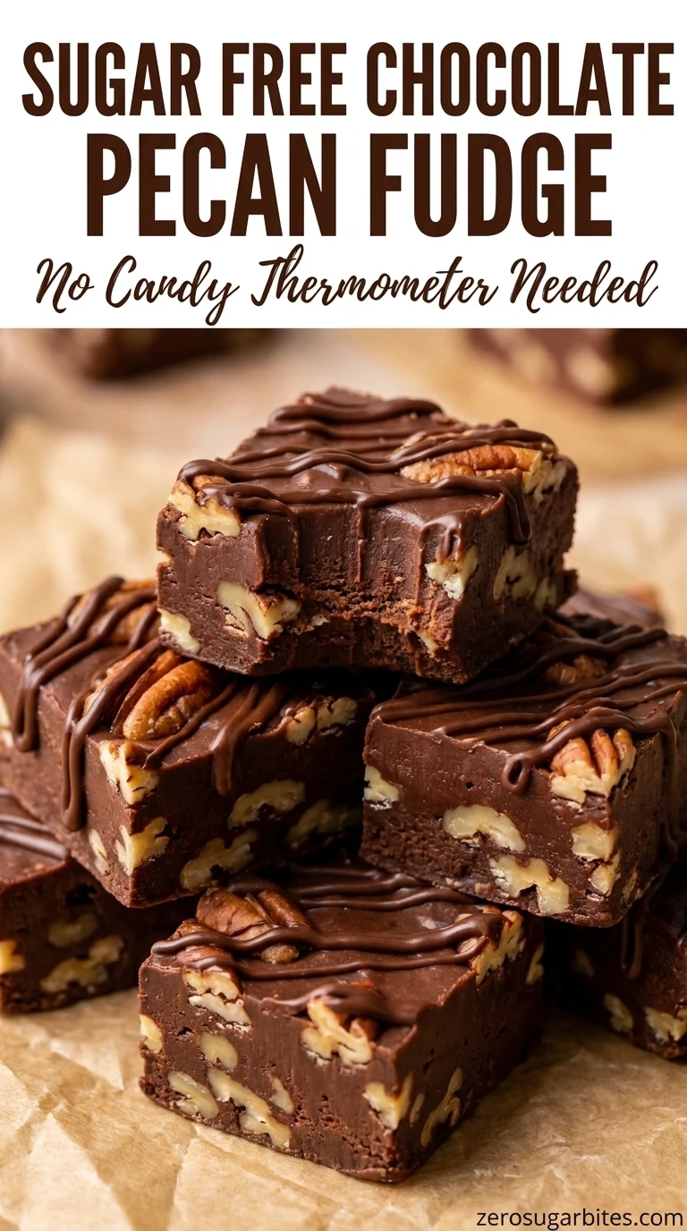 15 Sugar Free Pecan Chocolate Desserts for Family Party 7 Chocolate Pecan Fudge