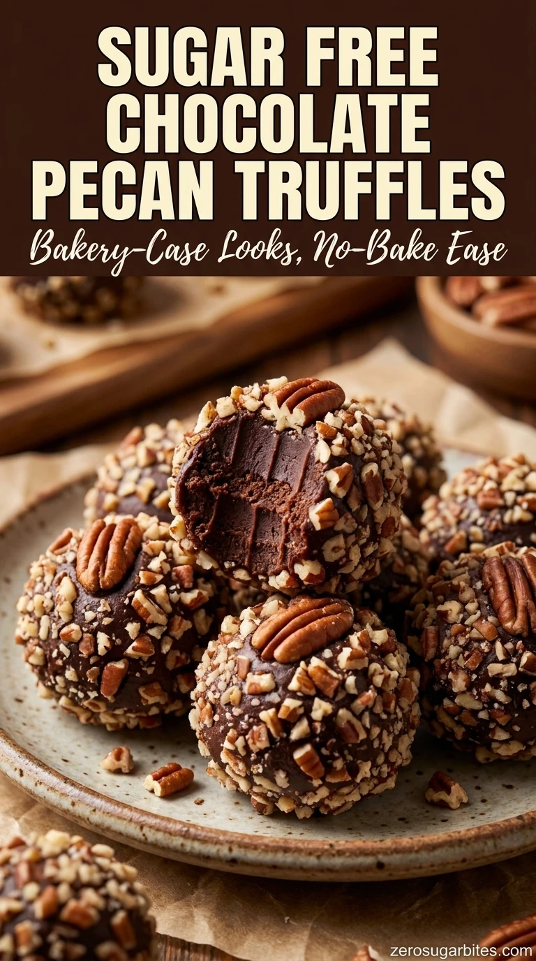15 Sugar Free Pecan Chocolate Desserts for Family Party 10 Chocolate Pecan Truffles