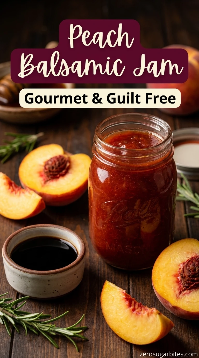 13+ Unusual Peach Jam Recipes Without Pectin Sugar Free 7 Peach Balsamic Jam