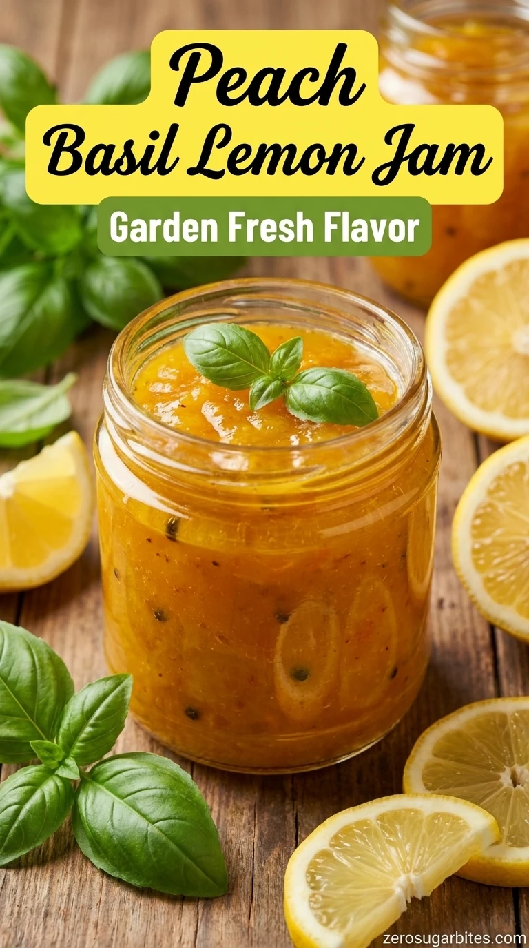 13+ Unusual Peach Jam Recipes Without Pectin Sugar Free 14 Peach Basil Lemon Jam