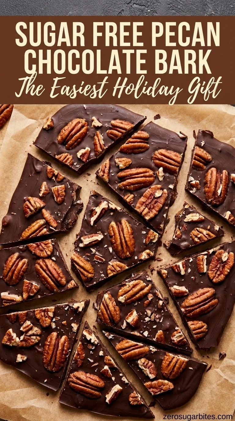 15 Sugar Free Pecan Chocolate Desserts for Family Party 8 Pecan Chocolate Bark