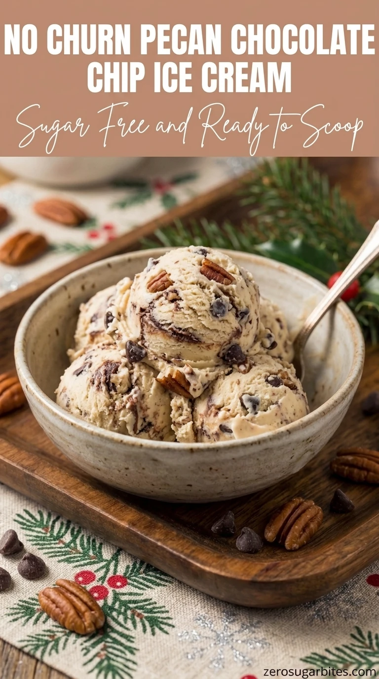 15 Sugar Free Pecan Chocolate Desserts for Family Party 17 Pecan Chocolate Chip Ice Cream