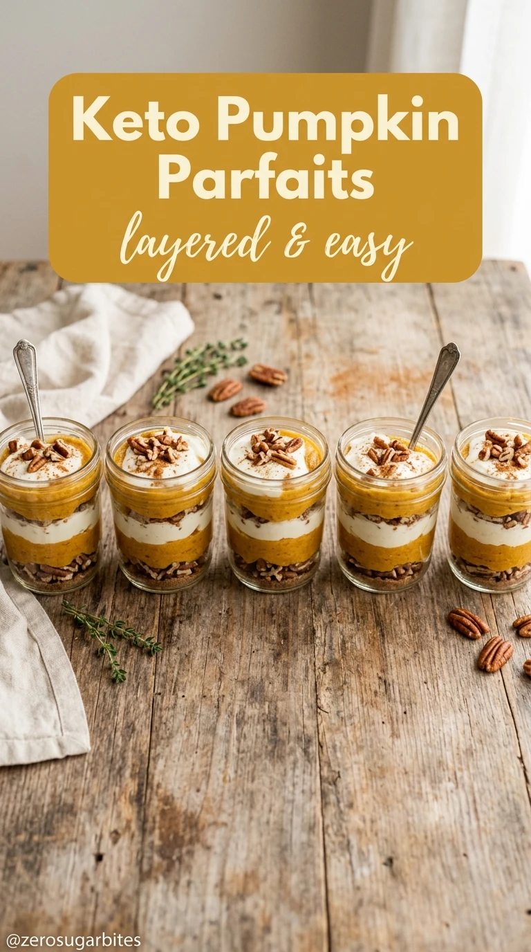 29+ Healthy Sugar Free Pumpkin Desserts (Easy Fall Baking) 16 Keto Pumpkin Parfaits