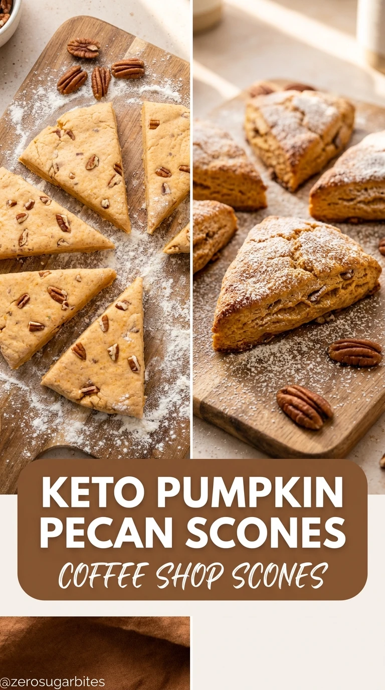 29+ Healthy Sugar Free Pumpkin Desserts (Easy Fall Baking) 8 Keto Pumpkin Pecan Scones