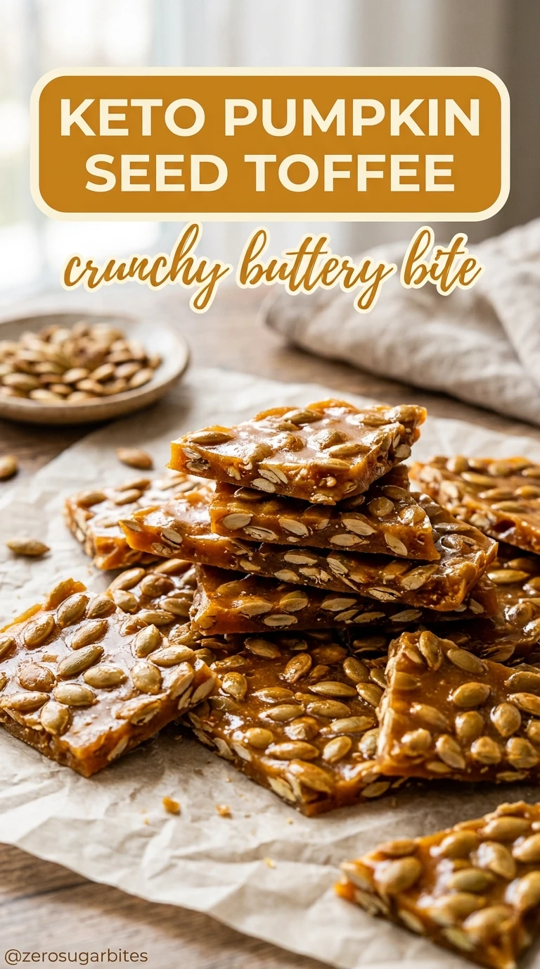 29+ Healthy Sugar Free Pumpkin Desserts (Easy Fall Baking) 28 Keto Pumpkin Seed Toffee