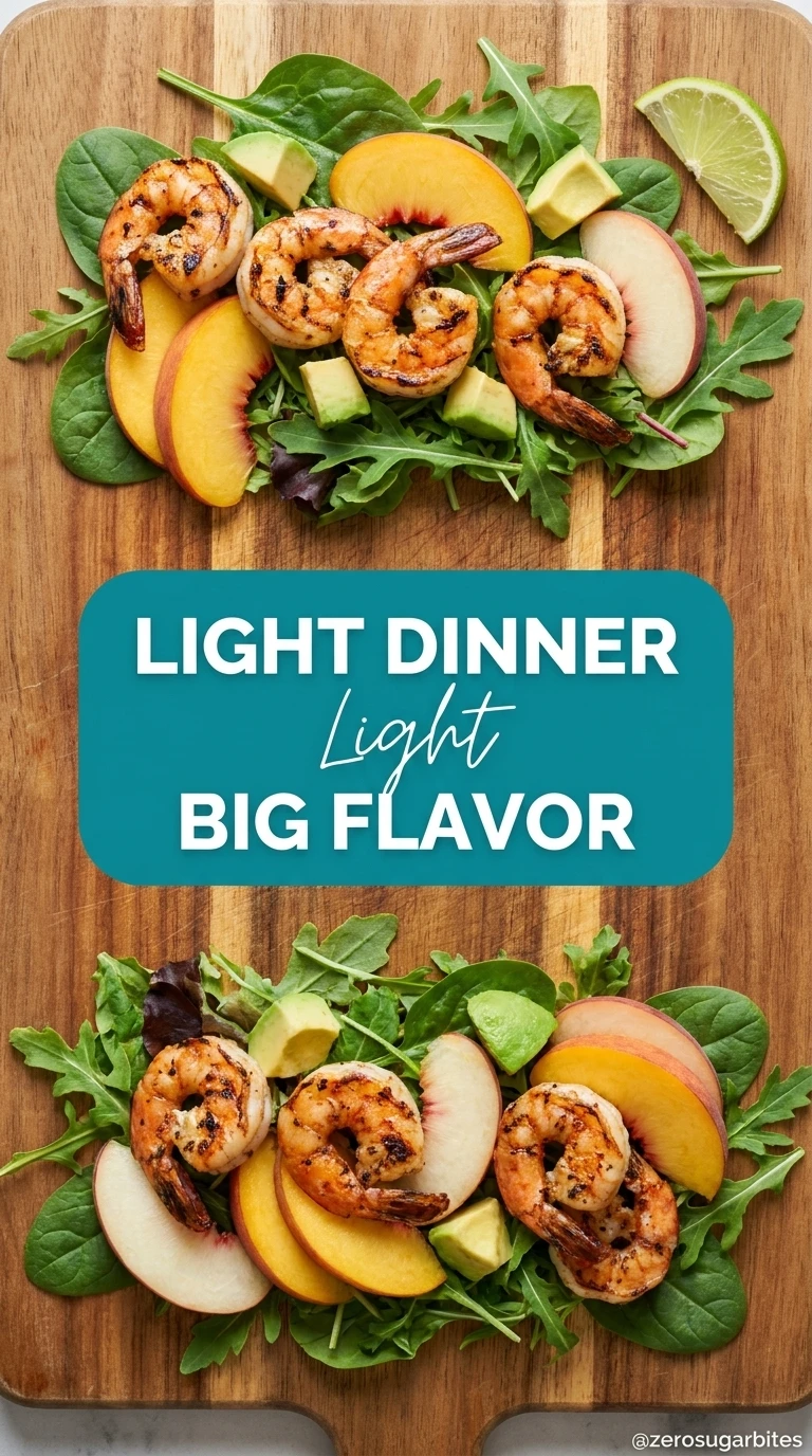 15 Best Sugar Free Peach Summer Salad Ideas for Hot Days 16 Peach Shrimp Salad