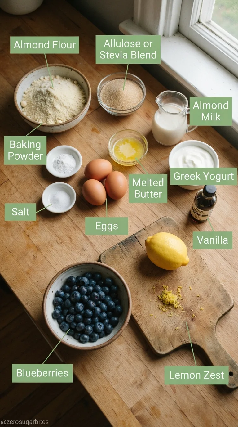 Easy Sugar Free Blueberry Muffins for Busy Mornings 3 Ingredients for Sugar Free Blueberry Muffins That Bake Soft