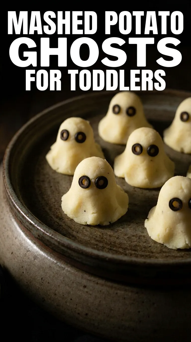 15 Sugar Free Halloween Party Food Ideas for Toddlers 14 Mashed Potato Ghosts