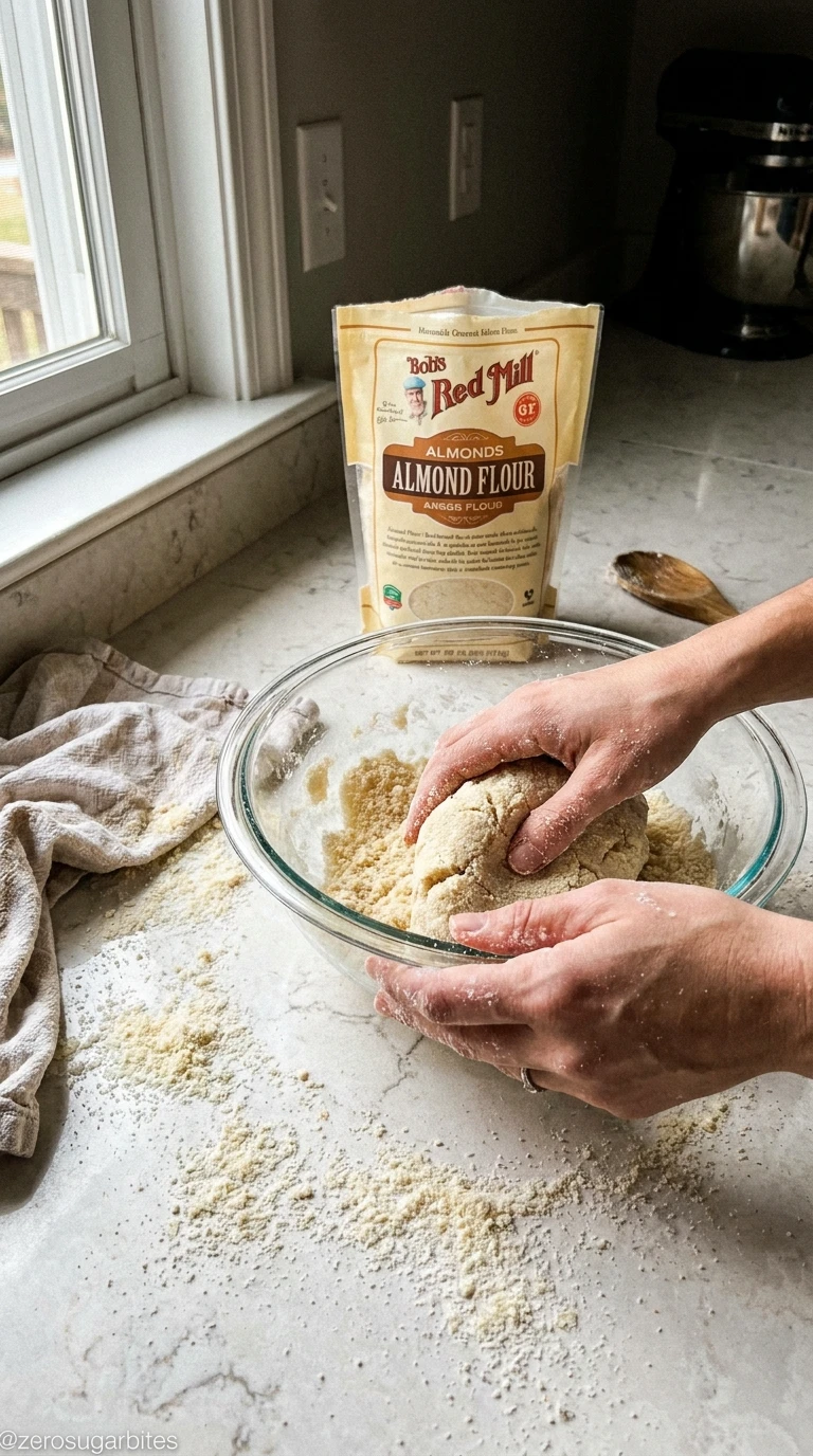 Mixing the Dough The Best Sugar Free Thumbprint Cookie Recipe For Busy Days