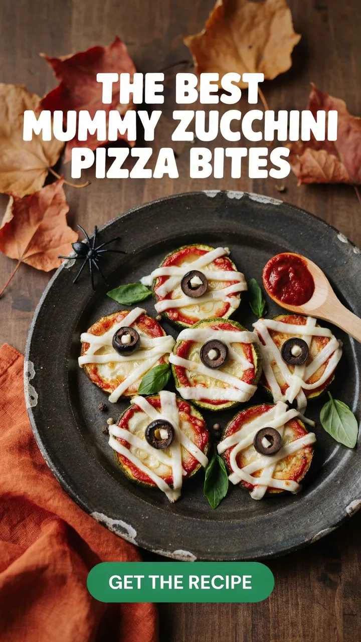10 Sugar Free Halloween Party Food Ideas on a Budget 3 Mummy Zucchini Pizza Bites