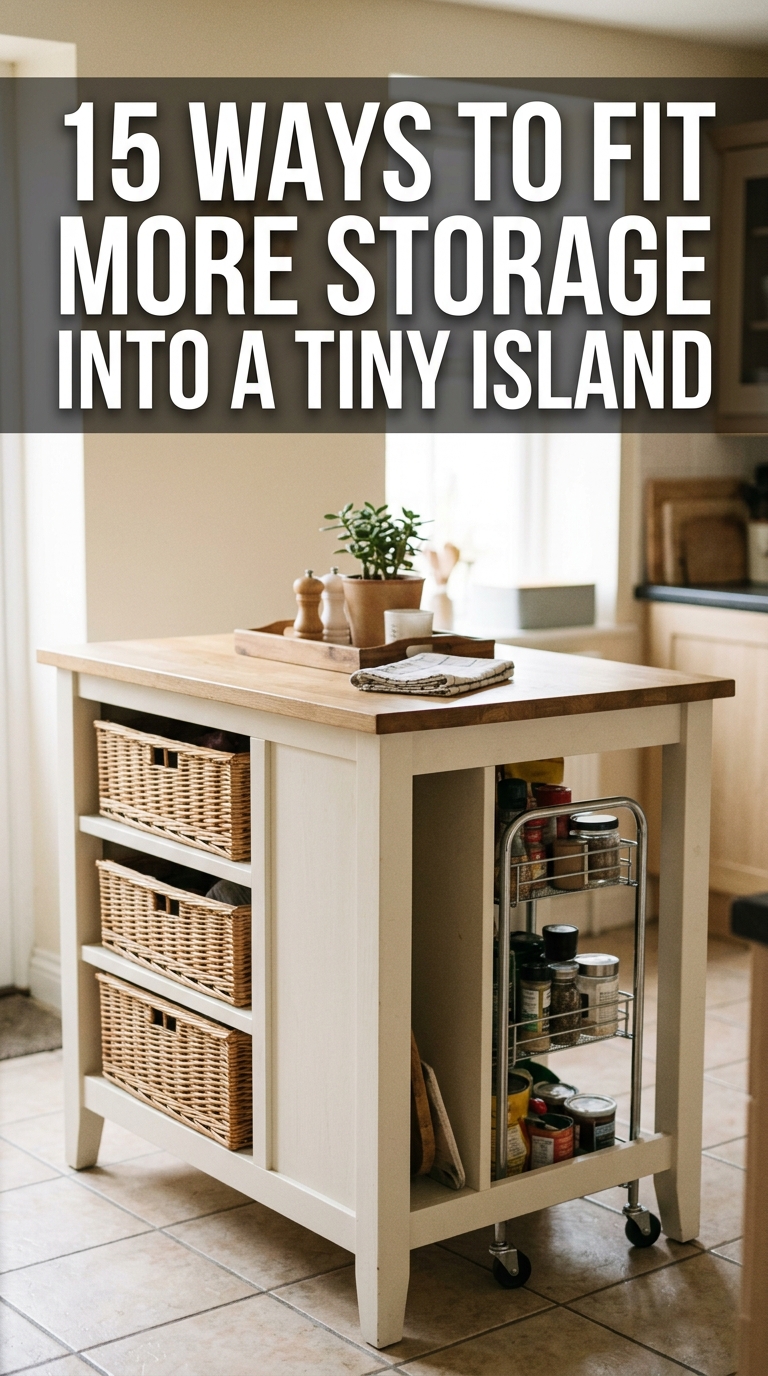 15 Small Kitchen Island Storage Ideas Budget and DIY 2 15 Small Kitchen Island Storage Ideas That Work in Tight Spaces