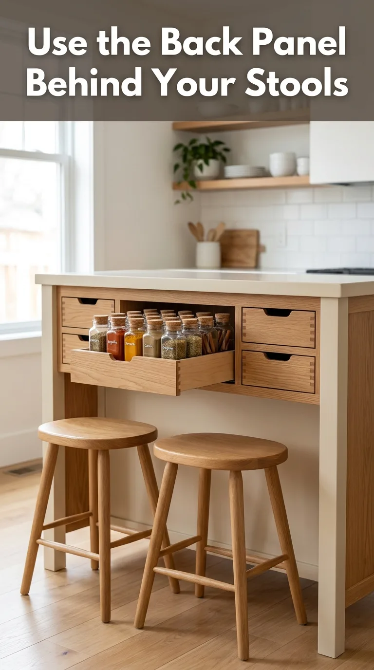 15 Small Kitchen Island Storage Ideas Budget and DIY 8 Shallow Cabinets or Drawers on the Back Panel